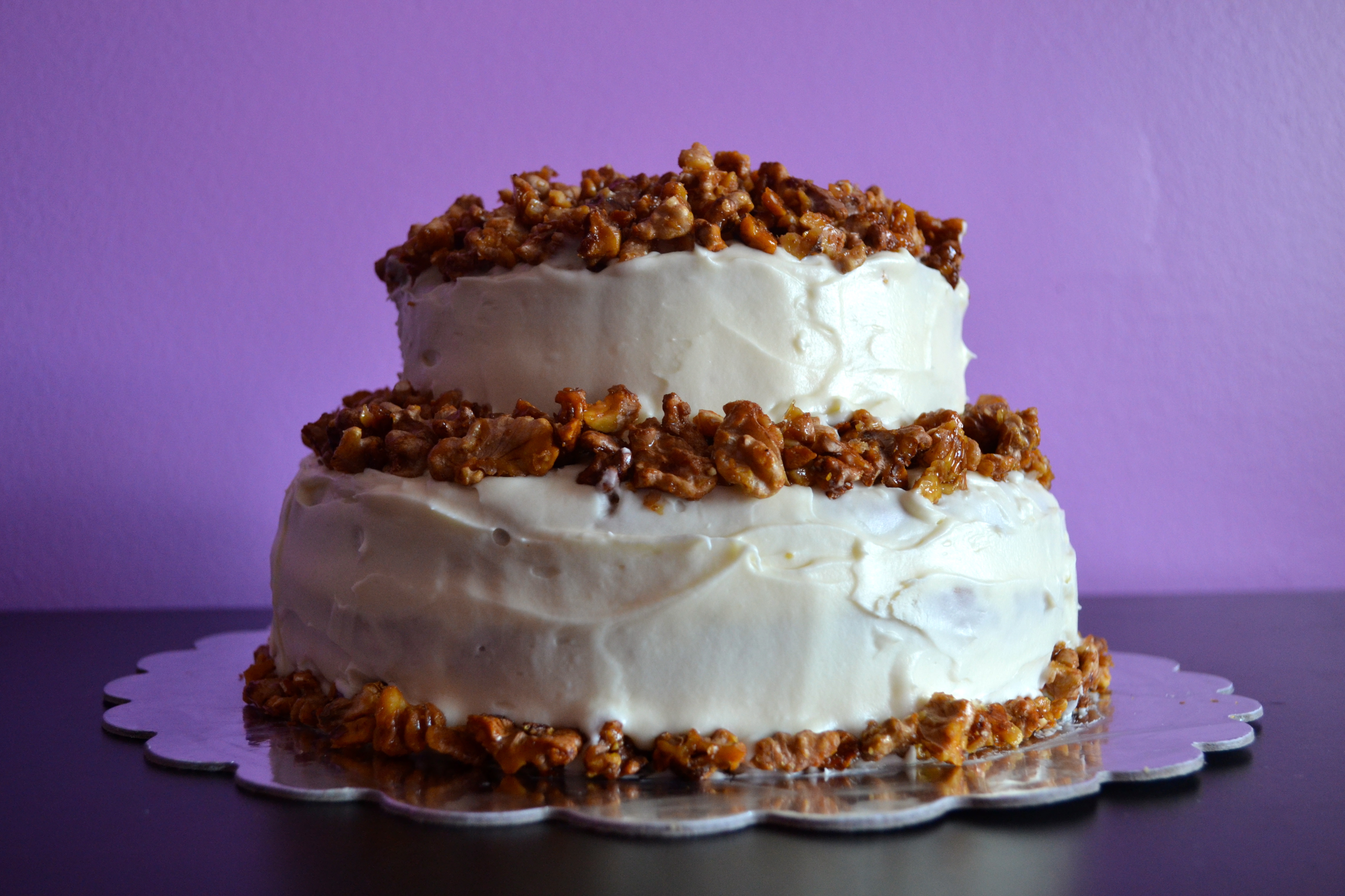 Autumn Carrot Wedding  Cake  with Cream Cheese Frosting 
